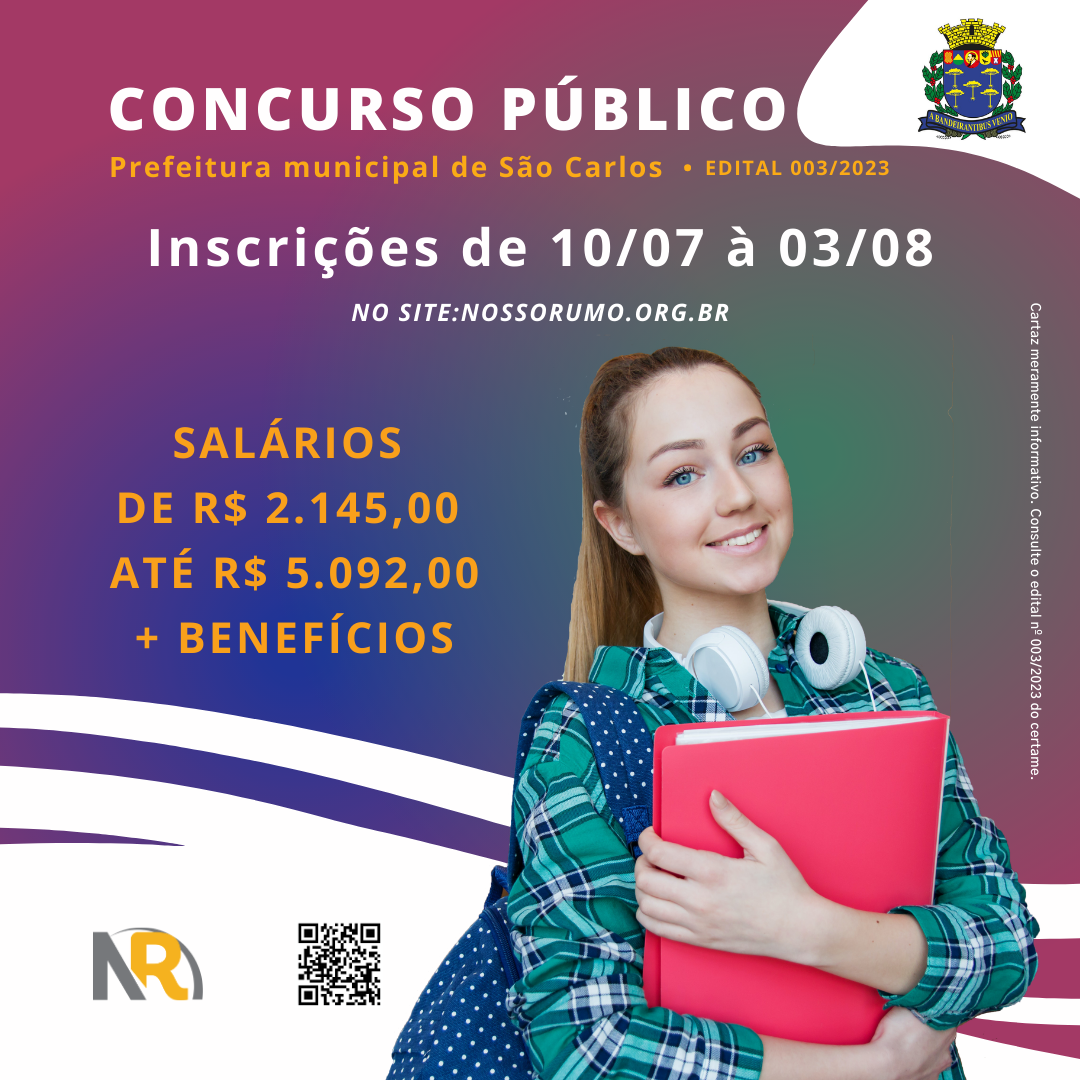 EDITAL DE CONVOCAÇÃO Nº 003/2023 - CONCURSO PÚBLICO - Prefeitura